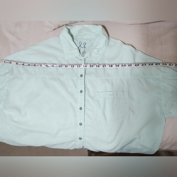 Pete and Greta Cupro cotton long sleeve button down shirt, size M. - Picture 5 of 5